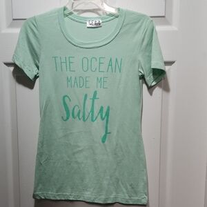 Seafoam Green Graphic Tee - Short Sleeve